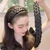 女性用のワイドツイストウィッグヘッドバンドワイドフィッシュボーンブレードヘアバンドハンドメイドヘッドヘアスタイリングヘッドウェアアクセサリーギフトGC1881