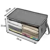 Clothing Storage & Wardrobe Blanket Quilt Container Handles Box Non Woven Foldingable Bag Large Capacity Dustproof Clothinges Dampproof