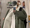 Herr ner plus size lossa parkas kappa avslag krage lammväg foder varmt utkläder casual m28