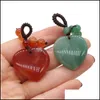 Charms 30mm assortiti cuore pietra naturale nodo corda pendenti per gioielli fai da te che fanno C3 risultati consegna goccia componenti Dh6Cx