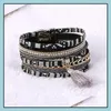 Bedelarmbanden charmeert verschillende modestijlen Bangles vriendjes sieraden cadeau -items magnetisch lederen armband drop levering dh9ap