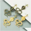 Dangle Chandelier Fashion Jewelry Vintage Exaggerated Stud Earring Snake Earrings Drop Delivery Dhmck