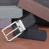 Cinturones Cinturón negro de alto grado Cuero para hombres Moda Pin Hebilla Diseño de lujo Negocios juveniles Golf Tendencia Capa superior Cuero de vaca Tipo 2449