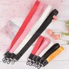 Lange sleutelhangers lanyards schattige pure kleur diy lintband sleutelhanger voor dames tas auto sleutelen charmes linten