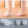 Skostilltillbehör Gelhöjd Öka Intersula för män Kvinnor S Invisible Silicone Socks Wear In Heel Lyft Inserts Plantar Fasciitis Sole 230201