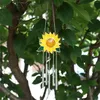 Figurine decorative Bella finestra di girasole schierandosi con catene per la decorazione domestica Wind Chime Ornament