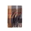 Écharpes Tendances Produits 2023 Écharpe en cachemire Femmes Luxe Pashmina Châle Wrap Classique Gland Rayé Plaid Hommes Foulard Femme