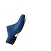 Slippers Black White Blue Genuine Leather Men Spring Summer 5CM High Heels Shoes Sandal Pointed Toe Fashion Work 44Slippers