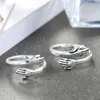 Cluster Rings Design Creative Vintage Simple Open Love Hug Ring Personality Female Hand Adjustable For Women Fashion Jewelry Gift