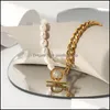 Ketten Curb Frauen Halsketten Schmuck 18 Karat Gold 7,9 mm Damen Lange Gliederkette Klassische Halskette für Frau 3706 Q2 Drop Lieferung Anhänger Dhv7C