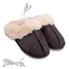 Tapijten verwarmde slippers voor winter elektrische verwarming voeten warmer USB Charger Shoes Women Men Men