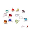 Charms Fashion Crystal Charm 12 Colors Triquetrous Birthstone For Bacelets Necklace Diy Jewelry Making Wholesaler Drop Delivery Find Otdog