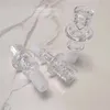 Diamond Knot Quartz Enail Banger Bangers Курительные аксессуары для ногтей 18 мм 14 мм Мужской Совместный Гвозди для масла Dab Rig Кальяны Бонги