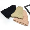 Hurtowe dzianiny Kapelusze ciepłe różowe dziewczęce czapki puste swetry dla chłopców bawełniane dzianinowe czapki zimowe fasola df018