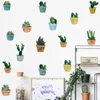 Adesivos de parede Planta de jardim para quarto de sala de estar com cacto removível Decalques de PVC DIY Diy Home Decoration Posterwall