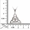 Pendentif Colliers 925 Bijoux En Argent Sterling Collier Vintage Triangle Noeud Pendentif chaîne G230202