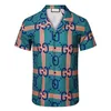 Luxe ontwerper Shirts Mens Mens Fashion Tiger Bowling T -shirt Hawaii Floral Casual Silk Shirts Men Slim Fit korte mouw overhemd shirt