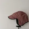 Accesorios para el cabello, gorro cálido de invierno para bebé, gorro protector de felpa para la oreja a prueba de viento 2023, gorro para niños, gorro de vuelo para niños de estilo coreano