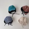 Accesorios para el cabello, gorro cálido de invierno para bebé, gorro protector de felpa para la oreja a prueba de viento 2023, gorro para niños, gorro de vuelo para niños de estilo coreano