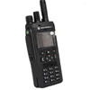 Walkie Talkie MTP3250 Portable 350-470MHz 800MHz راديو ثنائي الاتجاه مع عرض الألوان الكامل ووسادة المفتاح UHF VHFMotorola