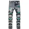 Dsigner dżins dżinsy lister gwiazda hoel moda dżins do spant Hip Hop High Street Camo Pants Pantalones American Fighter Vaqueros czarny niebieski casa vaqueros