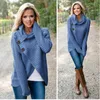 Kvinnors tröjor Autumn Winter Button Full Sleeve Sticked Women Loose Knitwear Trendy Girl Pullover Tops WDC1410