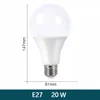 LED -gl￶dlampor E27 AC110V 120V 130V 220V 240V LED -lampa 18W 15W 12W 9W 6W 3W LAMPADA LED Spotlight Tabelllampa LED -ljus