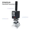 Zonesun ZS-HST1 Isı Pres Makinesi Havalandırma Demir Handheld Sıcak Damgalama Makinesi Isı Pres Dijital Deri Alet Kağıdı Ahşap Özel Logo Folyo Damga