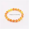 Bracelet de pierres précieuses perlées perles de pierre naturelle amour souhait extensible brin bracelet pour femmes bijoux livraison directe Bracelets Dhhok