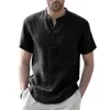 T-shirt da uomo Lino Estate Casual Leggero Respira Cool Manica corta s Abbigliamento moda 2022 Brand New Polo Y2302