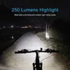 Lumières 1200 mah vélo batterie affichage de puissance réglable intensité lumineuse USB charge étanche vélo vélo phare lampe 0202