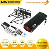 Ebike Battery 18650 21700 (LG) Rack traseiro 36V 48V 12AH 13AH 15AH Batteria de lítio para bicicleta elétrica 250W 350W 500W 750W 1000W