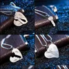 Pendentif Colliers Coeur Brisé Couple Ensemble Graver Je T'aime Coeurs Assortis Bijoux De Luxe Collier En Acier Inoxydable 316L Drop Deliv Dhasn