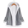 Women's Jackets Cardigan Hooded Fleece Fuzzy Coat With Pockets Zipper Women's Casual Womens