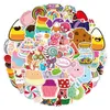 50 pc-waterflesstickers voor kinderen meisjes