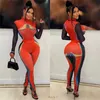 Designer Casual Tracksuits Two Piece Outfits Women Sportwear New Print Slim Long Sleeve Top High midjet Tight Pants Set