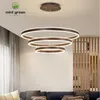 Ceiling Lights LED Modern Pedant Light Circle Rings Pendant Lamps For Living Room Dining Kitchen Bedroom Hanging Lamp Metal Home