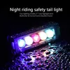 s Bicycle 5 Color Flashing Tail Waterproof USB Rechargeable Motorcycle Bike MTB Cycling Warning Lamp Rear Light 0202