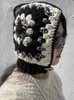 Bonnet Vintage Hiver Cagoule Femmes Chapeau Chaud Laine Douce Tissage Bavoir Crâne Casquettes Chic Ski Randonnée Coupe-Vent Bonnet