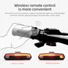 S Meilan X5 Bike Smart USB LED Wireless Remote Control Cykel Bakre ljus MTB ROAD LASER TURN SIGNAL CYCKING LAMP TAILDIGHTER 0202