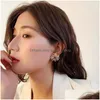 Stud Fashion Jewelry Light Luxury Crystal Daisy Flower Earrings S925 Sier Post Niche Design Drop Delivery DHWDZ