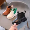 Zapatillas de deporte para niños, botas para niños de otoño e invierno, botines tobilleros con cremallera a la moda para niños y niñas, estilo británico para bebés pequeños 230202