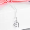 Pendanthalsband 2020 New Mother's Day Freehand Heart Neckor Choker Pendant 925 Sterling Silver Jewelry Chain Pendant Halsband för kvinna G230202