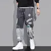 Men's Pants High quality Fashion Cargo pants Hip Hop Streetwear Jogging Casual Elastic Waist Clothing Trousers 230202