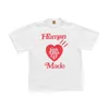 Men's T-Shirts Summer Style Sbreathable Slub Cotton Human Made Girls Don't Cry Harajuku T-shirt Men Women 1 1 Casual Heart Print Top Tee G230202