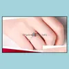 Band Rings Fashion Versatile Jewelry Classic Diamond Rose Love Ring Drop Delivery Dhfkc