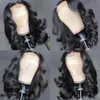 Spetsspår brasiliansk lös kroppsvåg 13x4 13x6 Front Human Hair Short Bob Water 5x5 Stängning Frontal peruk för kvinnor 230106