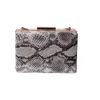 Dicke Kette Snake Print Clutch Tasche Frauen 2021 Mode Party Abend Schulter Taschen Luxus Geldbörse Serpentine Abendessen Bolsas Mujer 230202