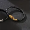 Charme Bracelets En Cuir Pour Femmes Accessoires Bijoux De Mode Cowe Hommes Enroulement Tête De Serpent Hommes Bracelet Drop Delivery Dh9Dw