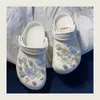 Pièces de chaussures, accessoires de styliste, breloques croco mignonnes, fleurs, papillon, décoration de chaussures à la mode, Vintage, luxe pour 230202